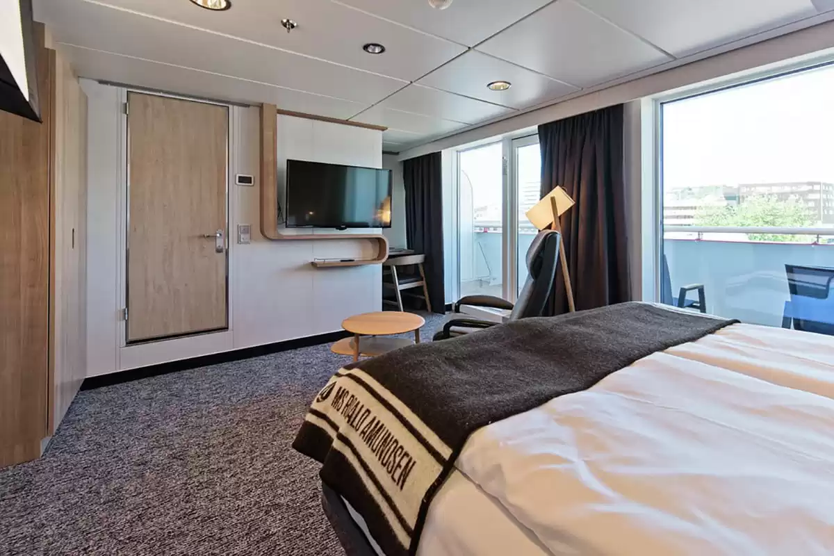 le MS Roald Amundsen :  cabine 60