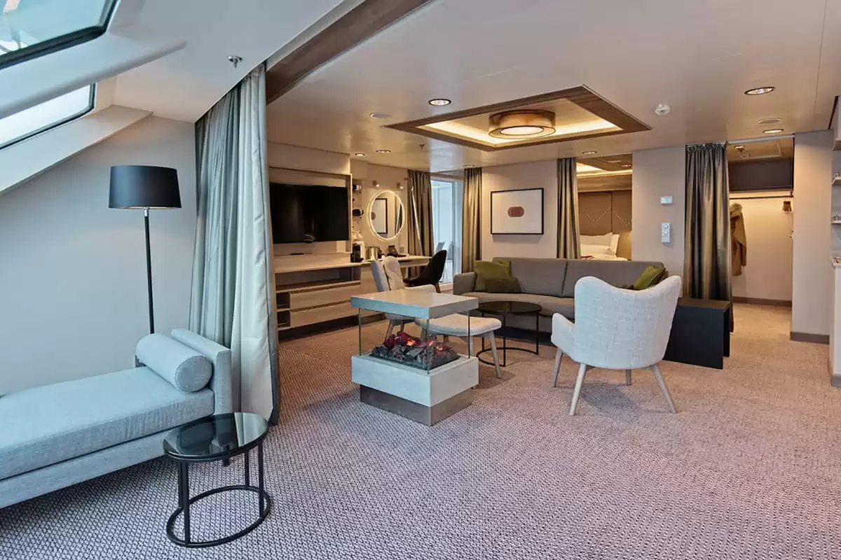 le MS Roald Amundsen :  cabine 69