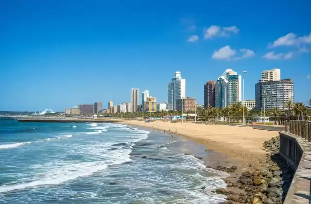 Depuis les plages de Durban