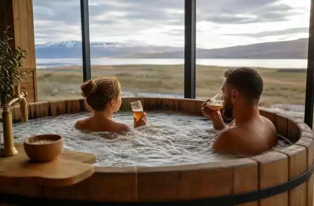 Bain de bière au Beer Spa