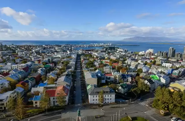 Vue panoramique depuis Hallgrímskirkja