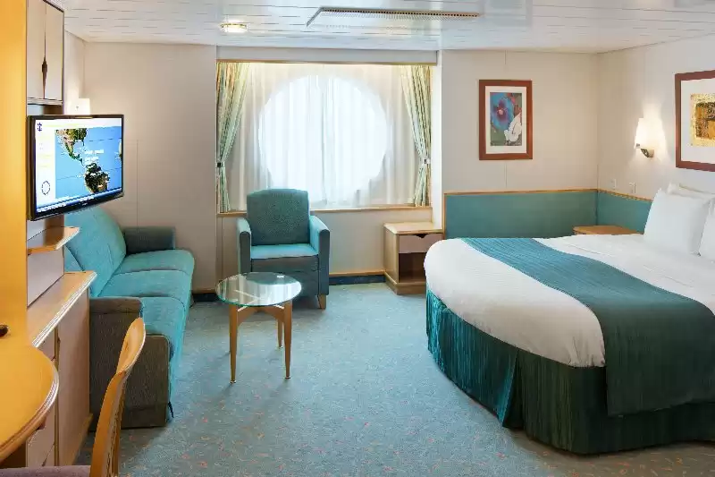 Cabine spacieuse avec vue sur la mer