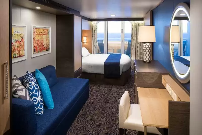 Cabine avec vue sur la mer obstruée et balcon