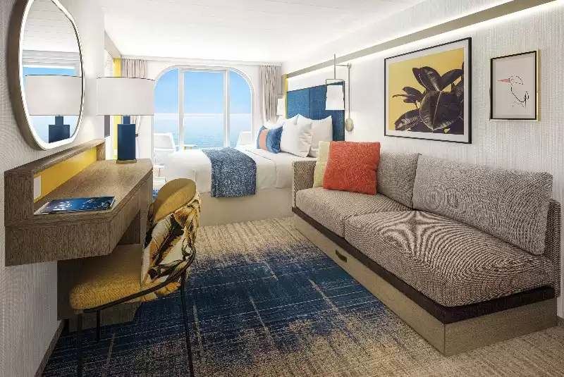 Cabine avec vue sur la mer et balcon
