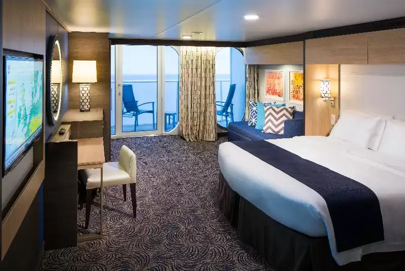 Cabine avec vue sur la mer et grand balcon