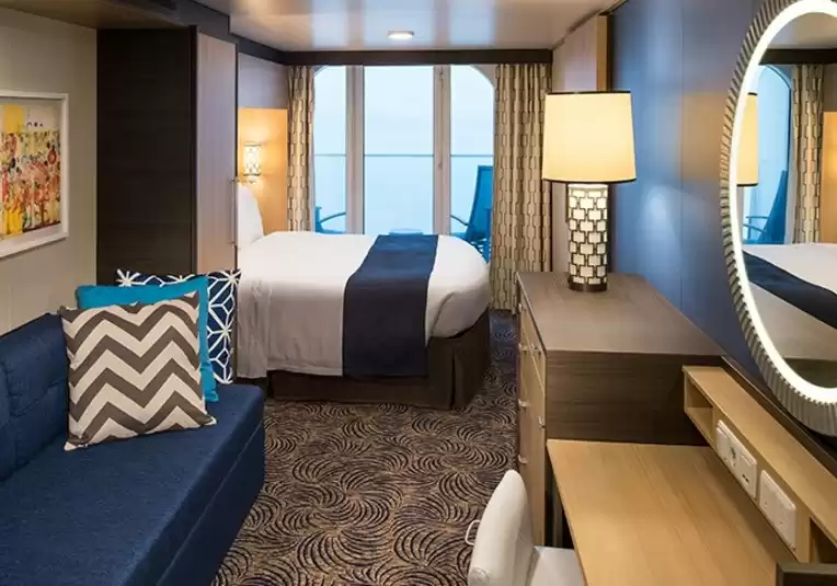 Cabine avec vue sur la mer et grand balcon