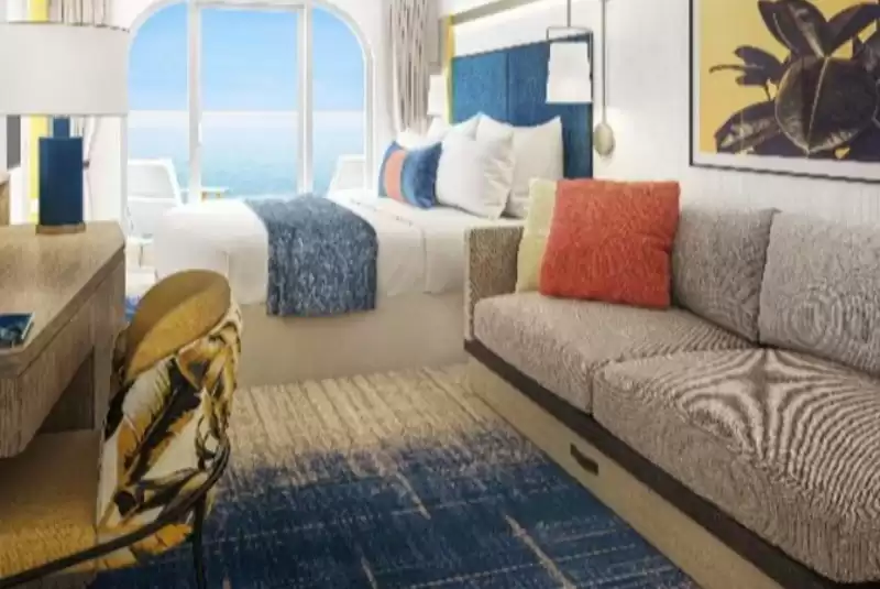 Cabine avec vue sur la mer et grand balcon