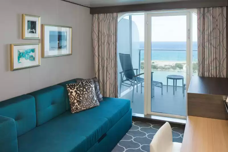 Cabine avec vue sur la mer et grand balcon