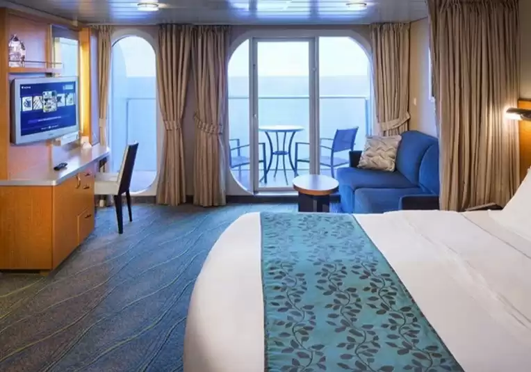 Cabine vue sur mer ultra spacieuse avec grand balcon