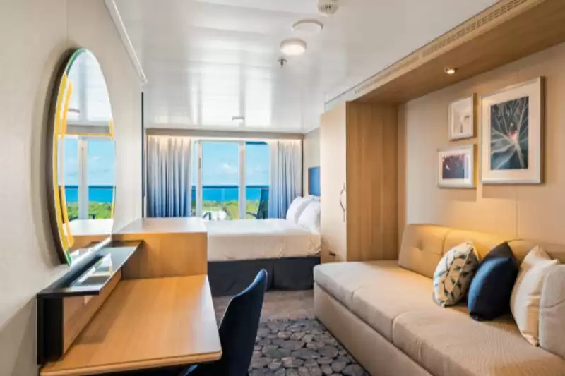 Cabine communicante avec vue sur la mer et balcon
