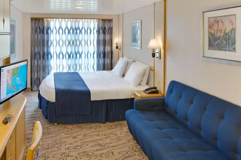 Cabine spacieuse avec vue sur la mer et balcon