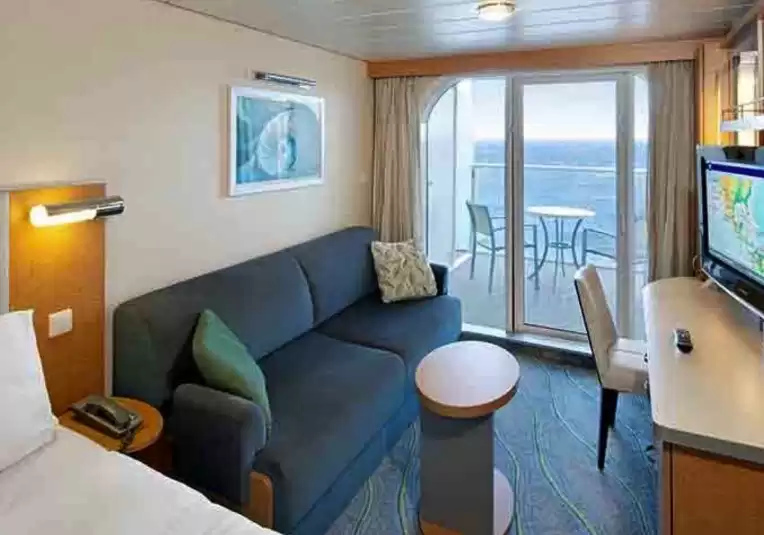 Cabine communicante avec vue sur la mer et balcon