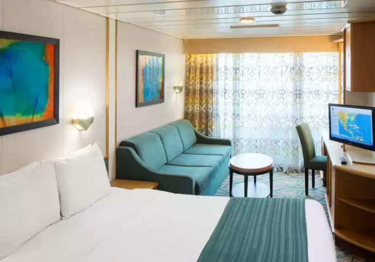Cabine spacieuse avec vue sur la mer et balcon
