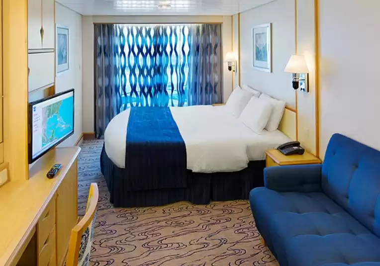 Cabine spacieuse avec vue sur la mer et balcon