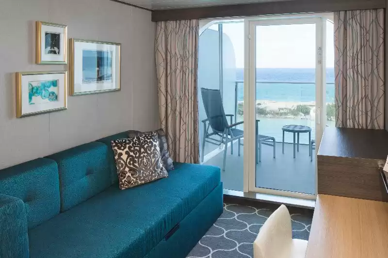 Cabine avec vue sur la mer et grand balcon