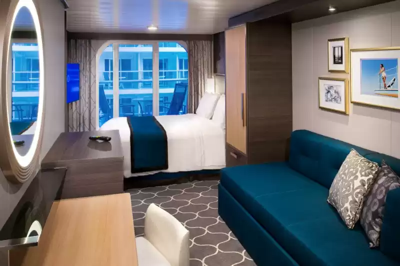 Cabine communicante avec vue sur la mer et balcon