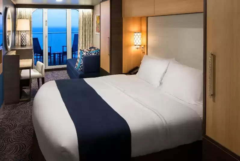 Cabine avec vue sur la mer obstruée et balcon