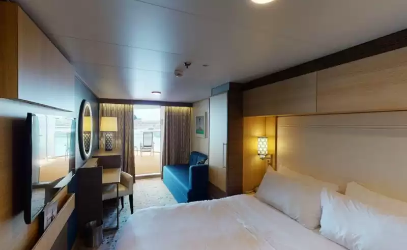 Cabine avec vue sur la mer et grand balcon