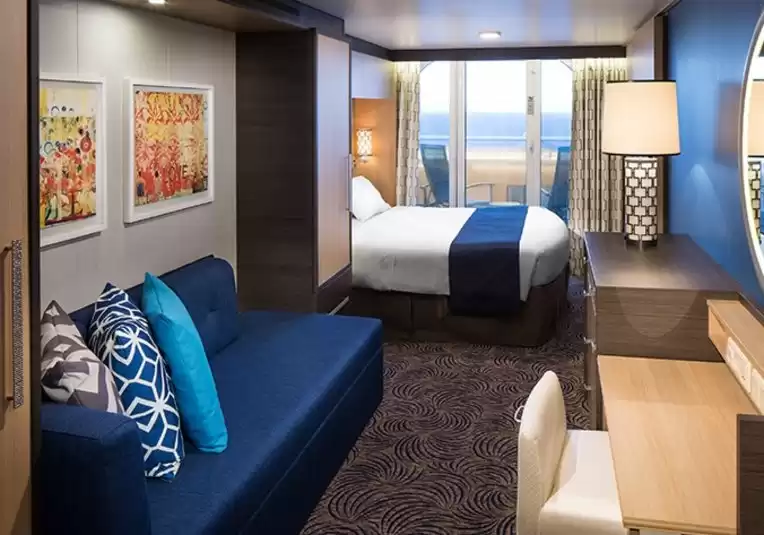 Cabine avec vue sur la mer obstruée et balcon