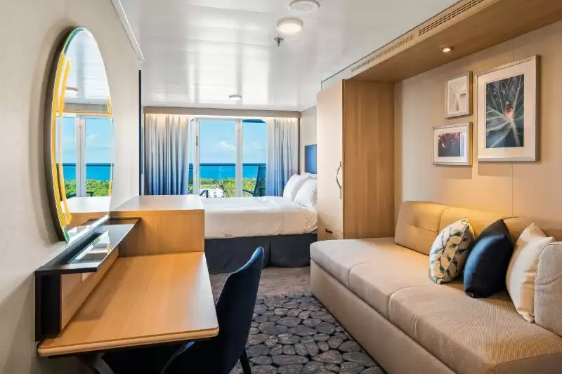 Cabine avec vue sur la mer et balcon